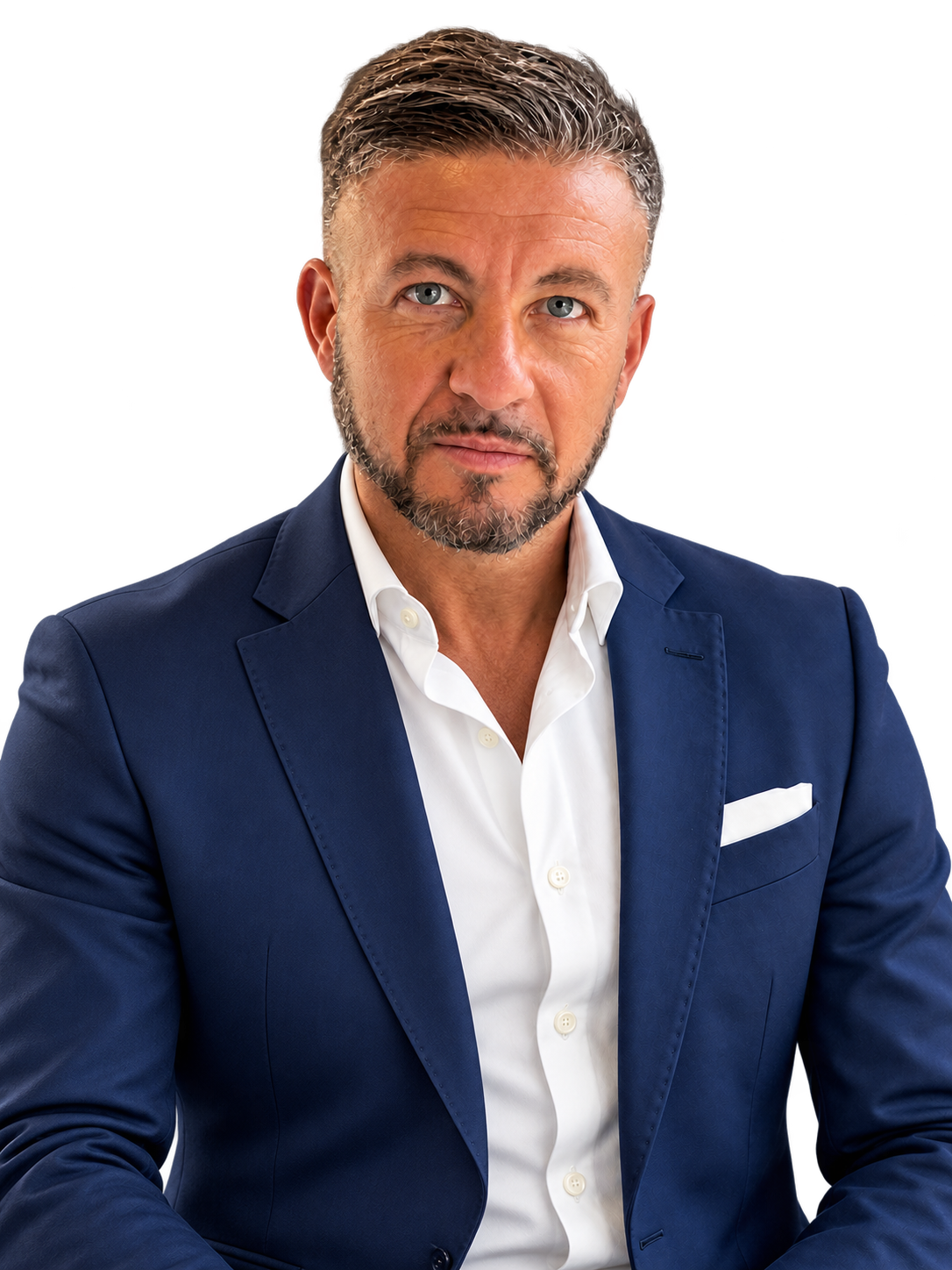 Daniele Gulino in abito elegante